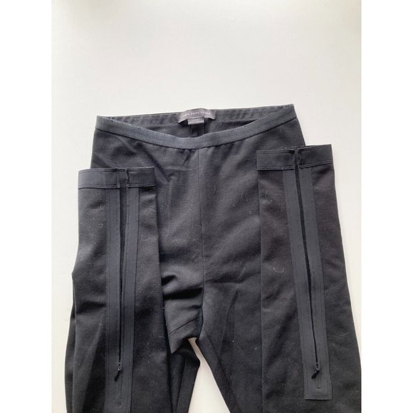 MARIE SAINT PIERRE Black Ponte Knit High Rise Ankle Zip Leggings, Size 1 / S - Picture 9 of 14